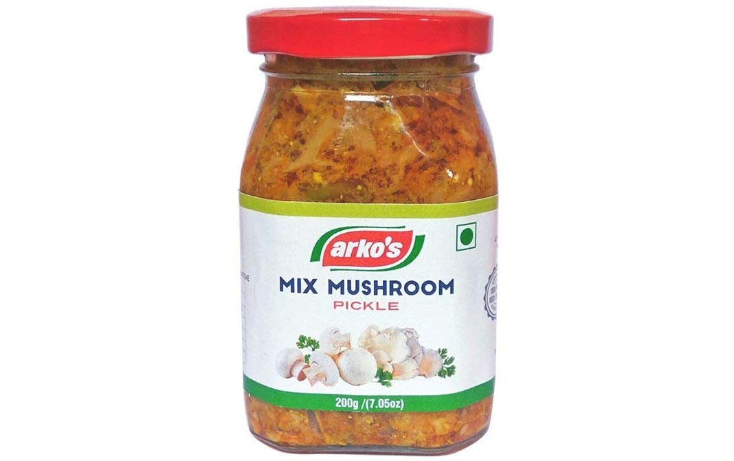 Arko's Mix Mushroom Pickle    Glass Jar  200 grams